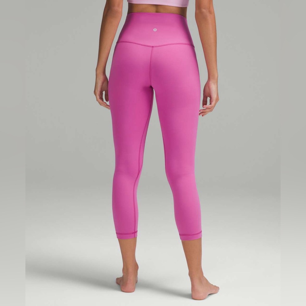 lululemon align high-rise crop 23” pow pink tone size 6